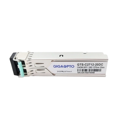 émetteur-récepteur de 1270-1610nm 1000BASE-CWDM SFP SMF 20km pour Cisco CWDM-SFP-xxxx-20