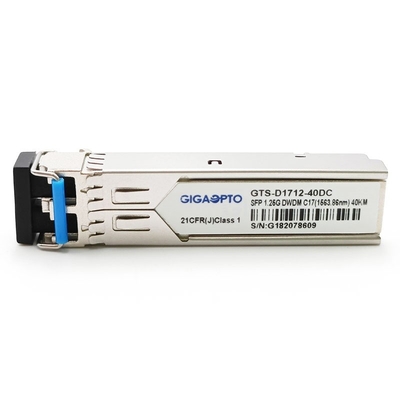 100GHz C17-C61 1000BASE-DWDM SFP 40km SMF pour Cisco DWDM-SFP-xxxx-40