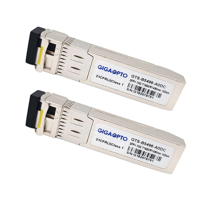 module d'émetteur-récepteur de 1330nm/1270nm 10Gbps SFP+ Cisco pour SMF SFP-10G-BX20D