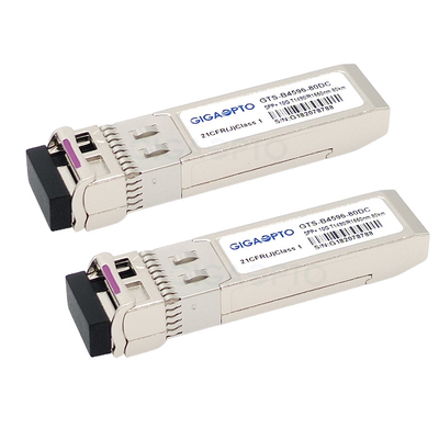 émetteurs-récepteurs compatibles 1490nm TX/1550nm SFP-10G-BX80U de 10Gbps Cisco