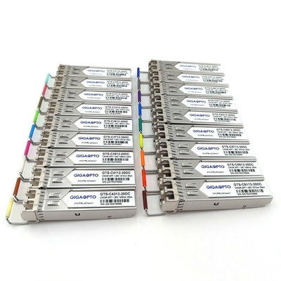 1000Mbps 1270-1610nm SFP CWDM émetteur-récepteur SMF 20km pour HPE SFP20K-CWxxxx