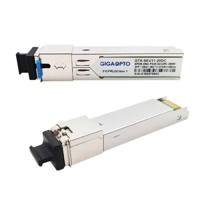 1000BASE-PX20 module EPON ONU SFP de Sc de l'émetteur-récepteur 20km pour FTTX
