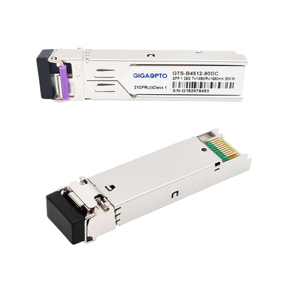 Émetteur-récepteur 80km LC SMF DOM For GLC-BX80-UA de gigabit de 1000BASE-BX Cisco