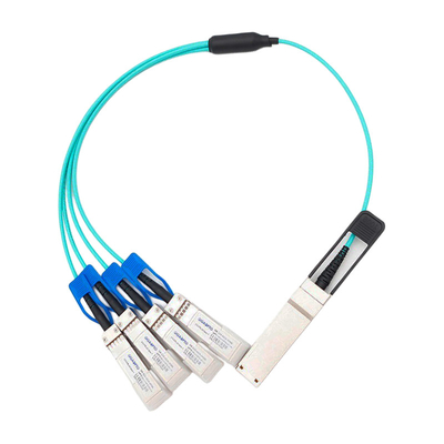 100G QSFP28 au câble à fibres optiques actif AOC de 4x25G SFP28 pour Cisco QSFP-4SFP25G-AOC