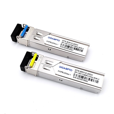 Transcepteur à fibre SFP à mode unique de 20 km pour la transmission de données à longue distance