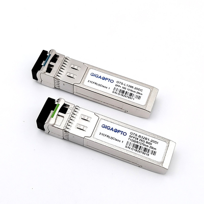 Émetteur-récepteur optique 10G SFP+ avec récepteur PIN/APD Consommation d'énergie 1,5 W